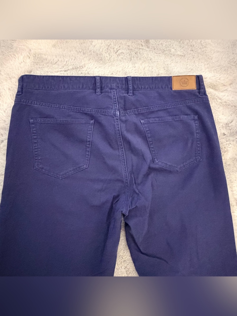 Peter Millar Men's luxury Blue Pants Size 38 Preowned - Picture 6 of 8